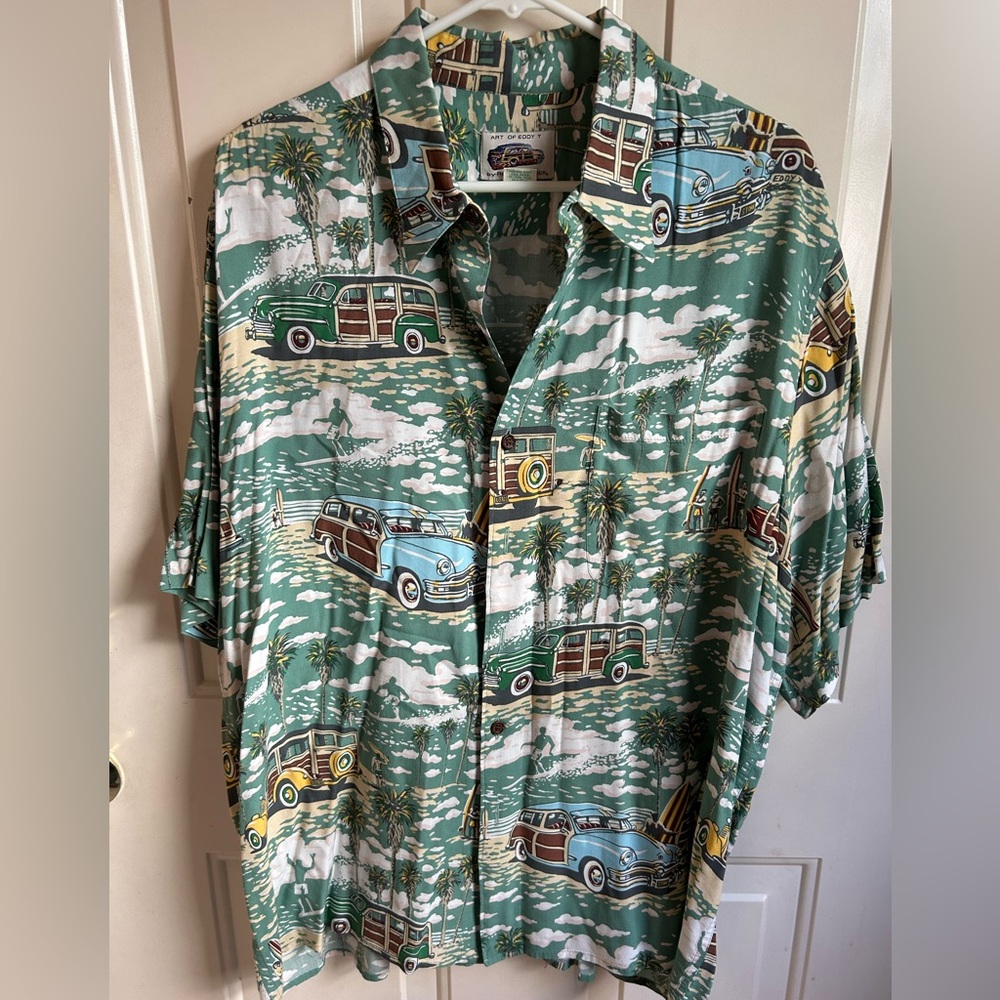 Vintage Eddy Y & Reyn Spooner Hawaiian Button Down - XL